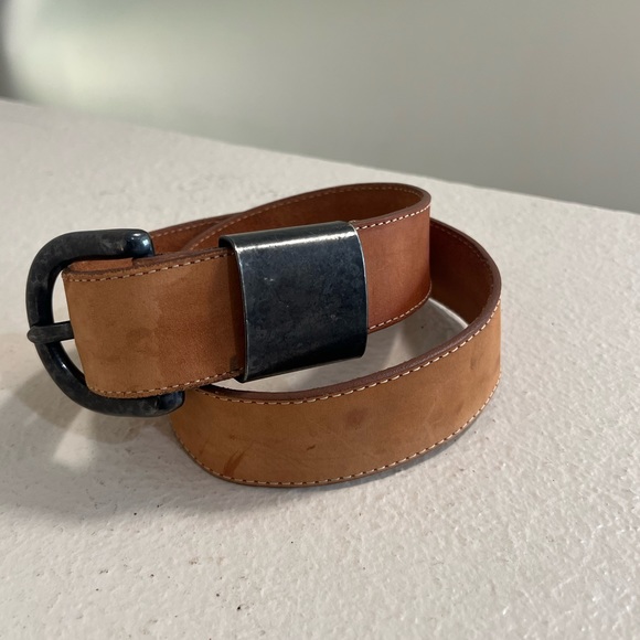 Brown‎ genuine leather belt main image 8
